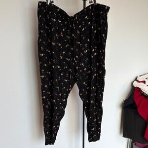 Ralph Lauren Black Floral Pants
